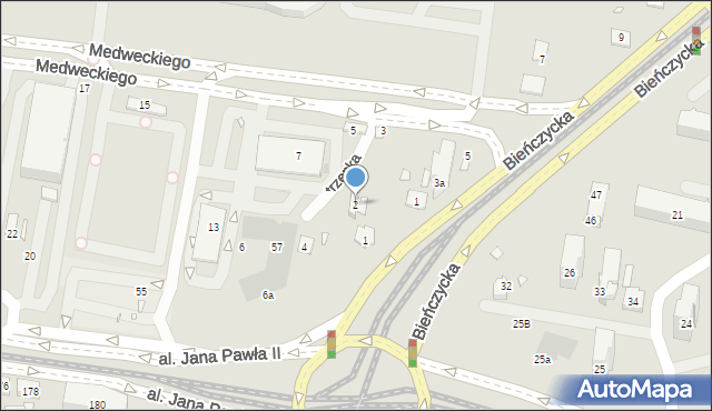 Kraków, Jutrzenka, 2, mapa Krakowa