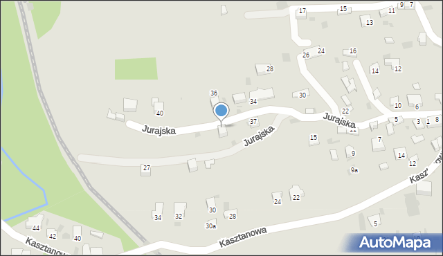 Krzeszowice, Jurajska, 35, mapa Krzeszowice