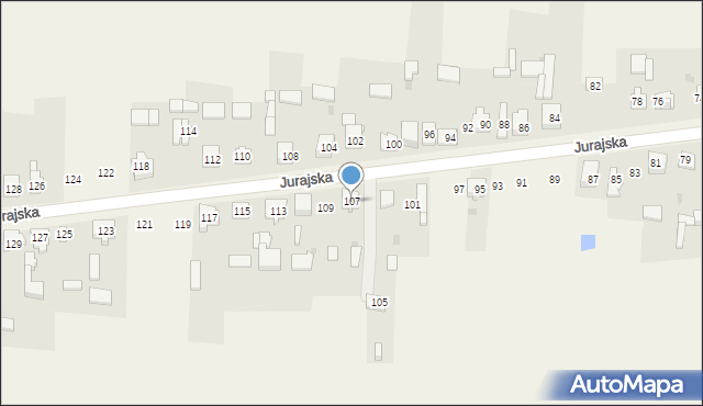 Lgota Górna, Jurajska, 107, mapa Lgota Górna