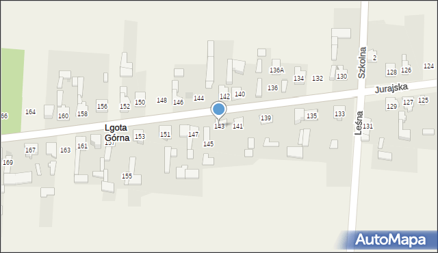 Lgota Górna, Jurajska, 143, mapa Lgota Górna