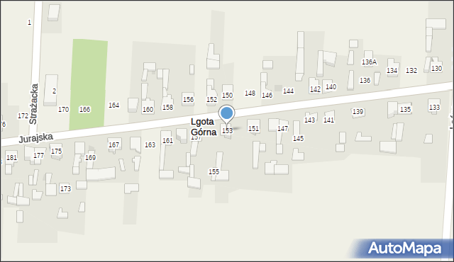 Lgota Górna, Jurajska, 153, mapa Lgota Górna