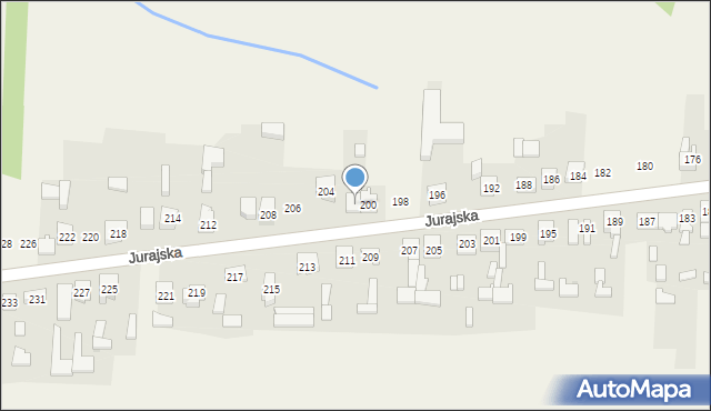 Lgota Górna, Jurajska, 202, mapa Lgota Górna