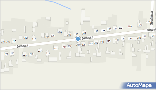 Lgota Górna, Jurajska, 207, mapa Lgota Górna