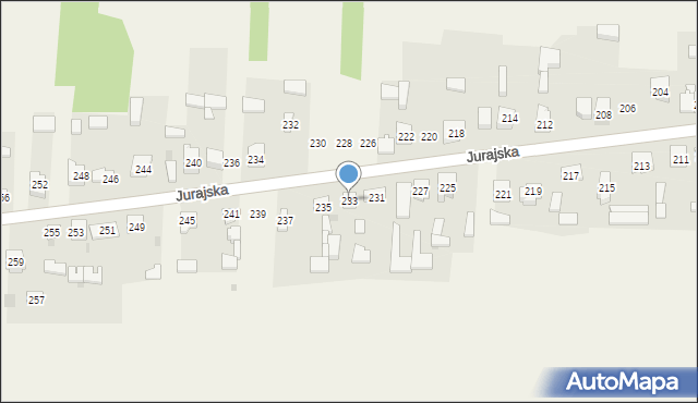 Lgota Górna, Jurajska, 233, mapa Lgota Górna