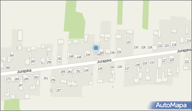 Lgota Górna, Jurajska, 242, mapa Lgota Górna