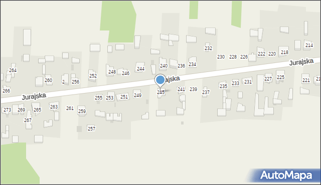 Lgota Górna, Jurajska, 245, mapa Lgota Górna