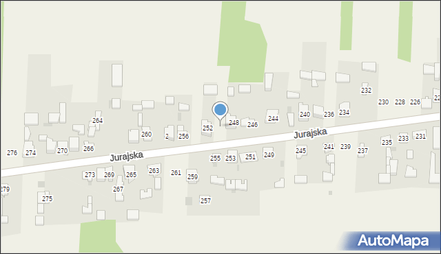 Lgota Górna, Jurajska, 250, mapa Lgota Górna