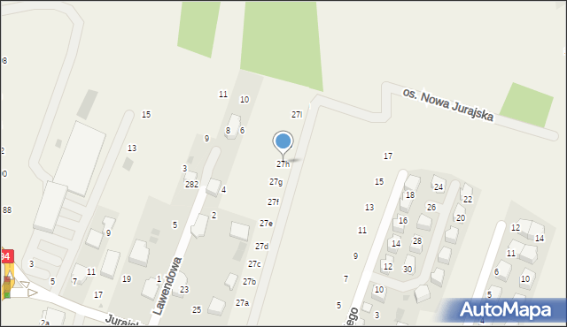 Modlnica, Jurajska, 27h, mapa Modlnica