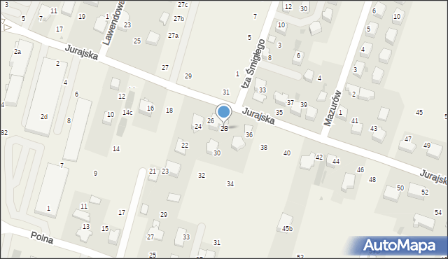 Modlnica, Jurajska, 28, mapa Modlnica