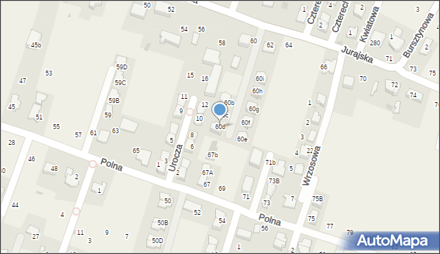 Modlnica, Jurajska, 60d, mapa Modlnica