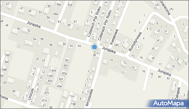 Modlnica, Jurajska, 66, mapa Modlnica