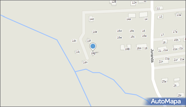 Nowy Sącz, Juranda, 14g, mapa Nowego Sącza