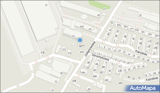 Piaseczno, Julianowska, 39, mapa Piaseczno