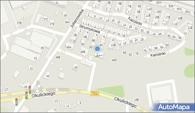 Piaseczno, Julianowska, 46C, mapa Piaseczno