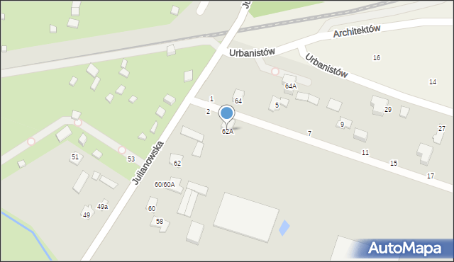 Piaseczno, Julianowska, 62A, mapa Piaseczno