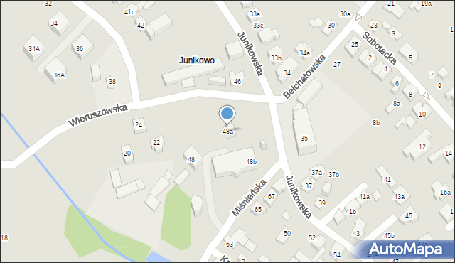 Poznań, Junikowska, 48a, mapa Poznania