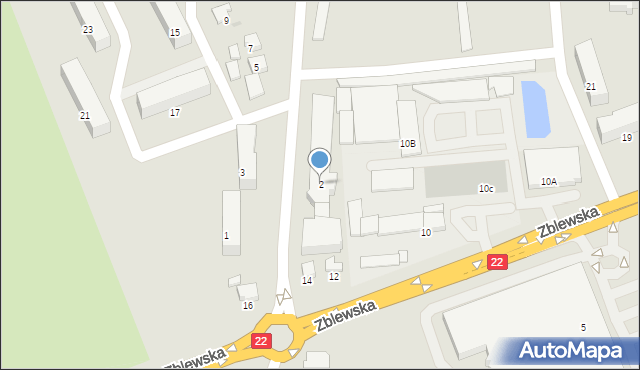 Starogard Gdański, Juranda ze Spychowa, 2, mapa Starogard Gdański