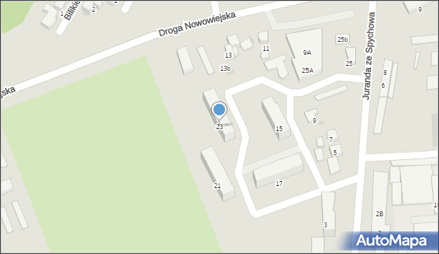 Starogard Gdański, Juranda ze Spychowa, 23, mapa Starogard Gdański