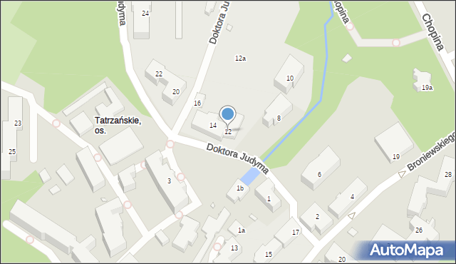 Szczecin, Judyma, dr., 12, mapa Szczecina