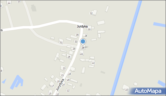 Tyszowce, Jurydyka, 26, mapa Tyszowce