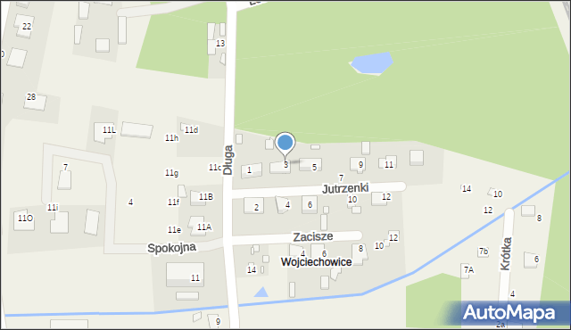 Ustanów, Jutrzenki, 3, mapa Ustanów