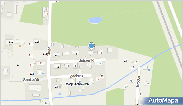 Ustanów, Jutrzenki, 9, mapa Ustanów