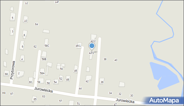 Wasilków, Jurowiecka, 42/1, mapa Wasilków