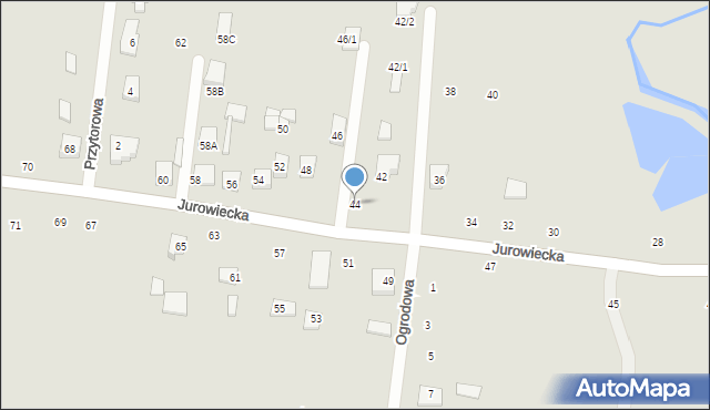 Wasilków, Jurowiecka, 44, mapa Wasilków