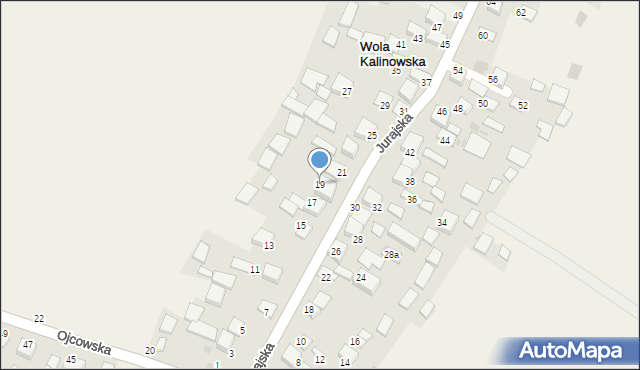 Wola Kalinowska, Jurajska, 19, mapa Wola Kalinowska