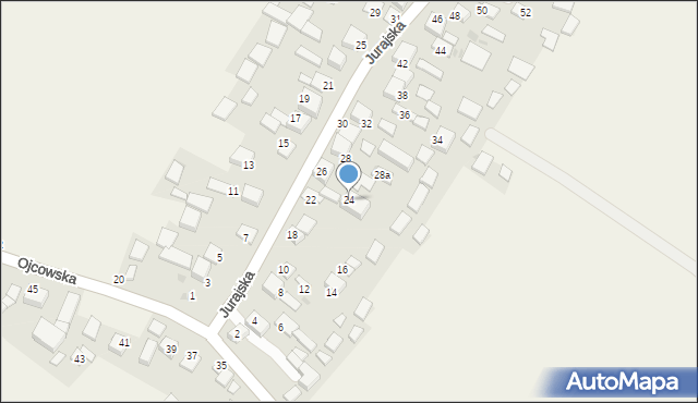 Wola Kalinowska, Jurajska, 24, mapa Wola Kalinowska