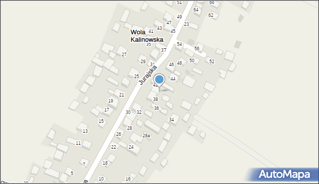 Wola Kalinowska, Jurajska, 40, mapa Wola Kalinowska