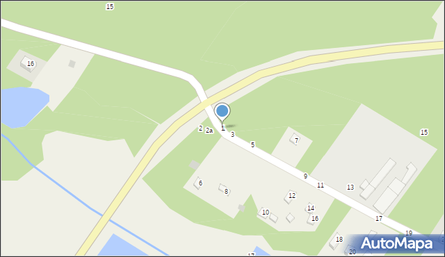 Wólka Lesiewska, Julianów Lesiewski, 1, mapa Wólka Lesiewska