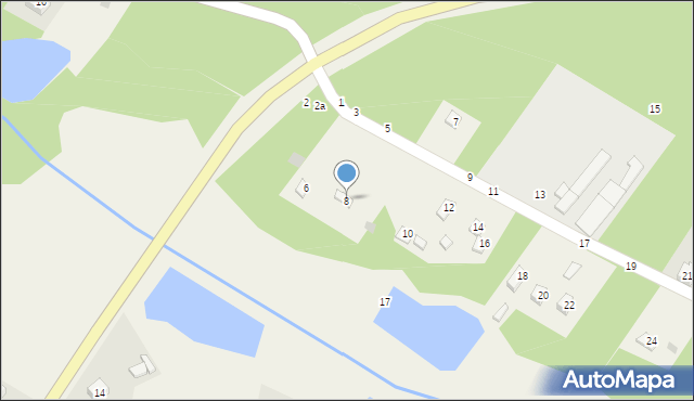 Wólka Lesiewska, Julianów Lesiewski, 8, mapa Wólka Lesiewska