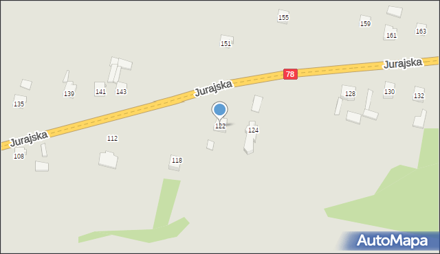 Zawiercie, Jurajska, 122, mapa Zawiercie