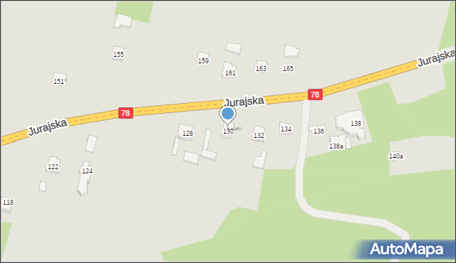 Zawiercie, Jurajska, 130, mapa Zawiercie