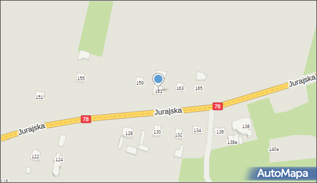 Zawiercie, Jurajska, 161, mapa Zawiercie