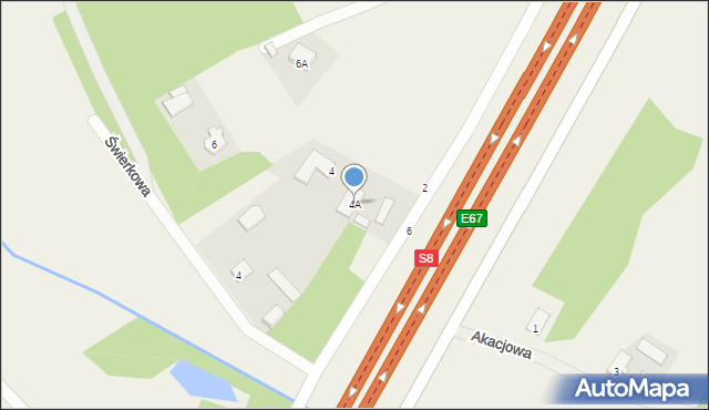 Adamowice, Katowicka, 4A, mapa Adamowice