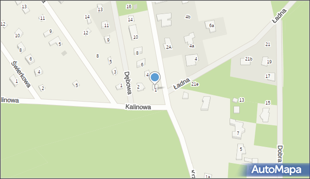 Babiczki, Kalinowa, 1, mapa Babiczki