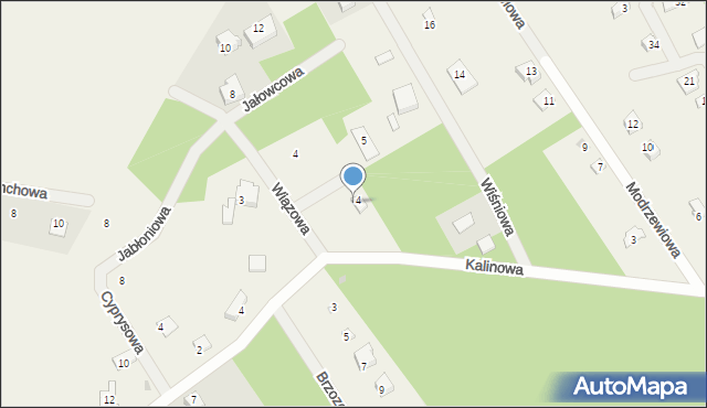 Babiczki, Kalinowa, 16, mapa Babiczki