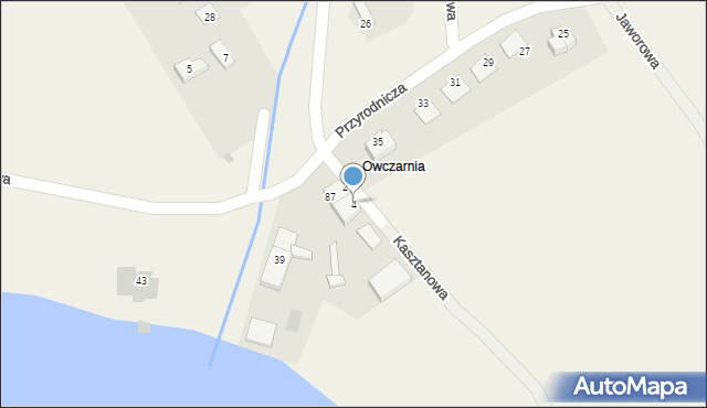 Bartąg, Kasztanowa, 4, mapa Bartąg