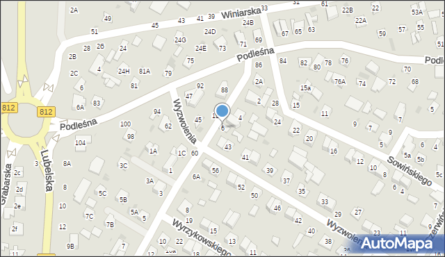 Biała Podlaska, Kaczyńskiego Bogusława, 6, mapa Białej Podlaskiej