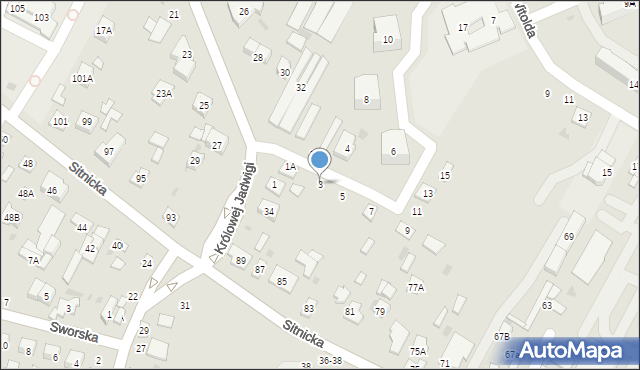 Biała Podlaska, Kazimierza Jagiellończyka, 3, mapa Białej Podlaskiej