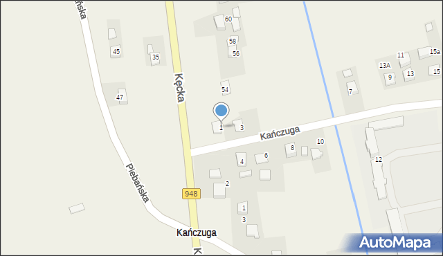 Bielany, Kańczuga, 1, mapa Bielany