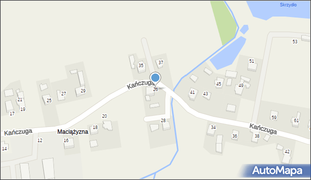 Bielany, Kańczuga, 26, mapa Bielany