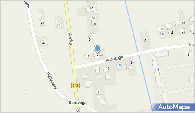 Bielany, Kańczuga, 3, mapa Bielany