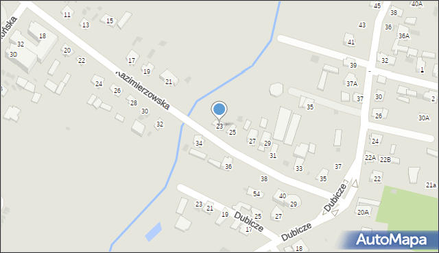 Bielsk Podlaski, Kazimierzowska, 23, mapa Bielsk Podlaski