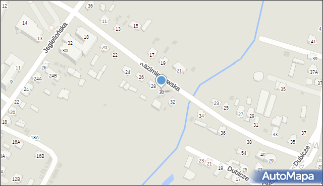 Bielsk Podlaski, Kazimierzowska, 30, mapa Bielsk Podlaski