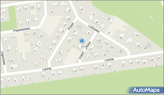 Bielsko, Kasztelańska, 5, mapa Bielsko