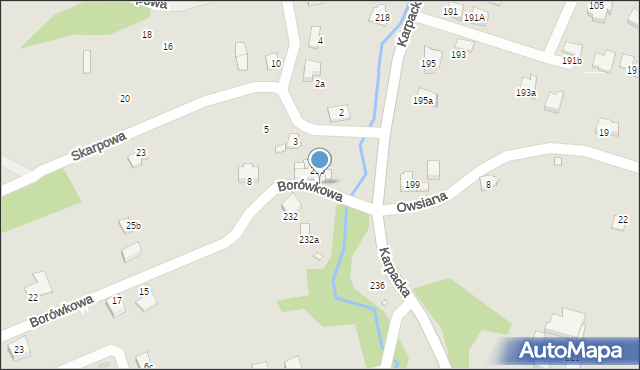 Bielsko-Biała, Karpacka, 230b, mapa Bielsko-Białej