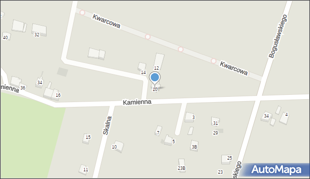 Bieruń, Kamienna, 10, mapa Bieruń